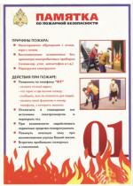 Памятки по пожарной безопасности